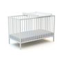 Voir la diapositive 1 : WEBABY Lit bébé 60 x 120 cm avec plan à langer - Blanc