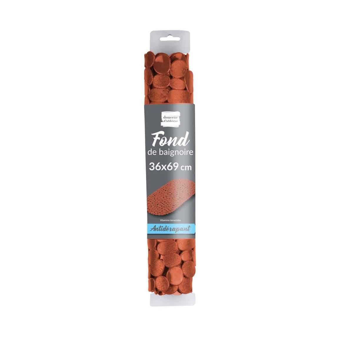 Paris Prix Fond de Bain Galets  Vitamine  36x69cm Terracotta