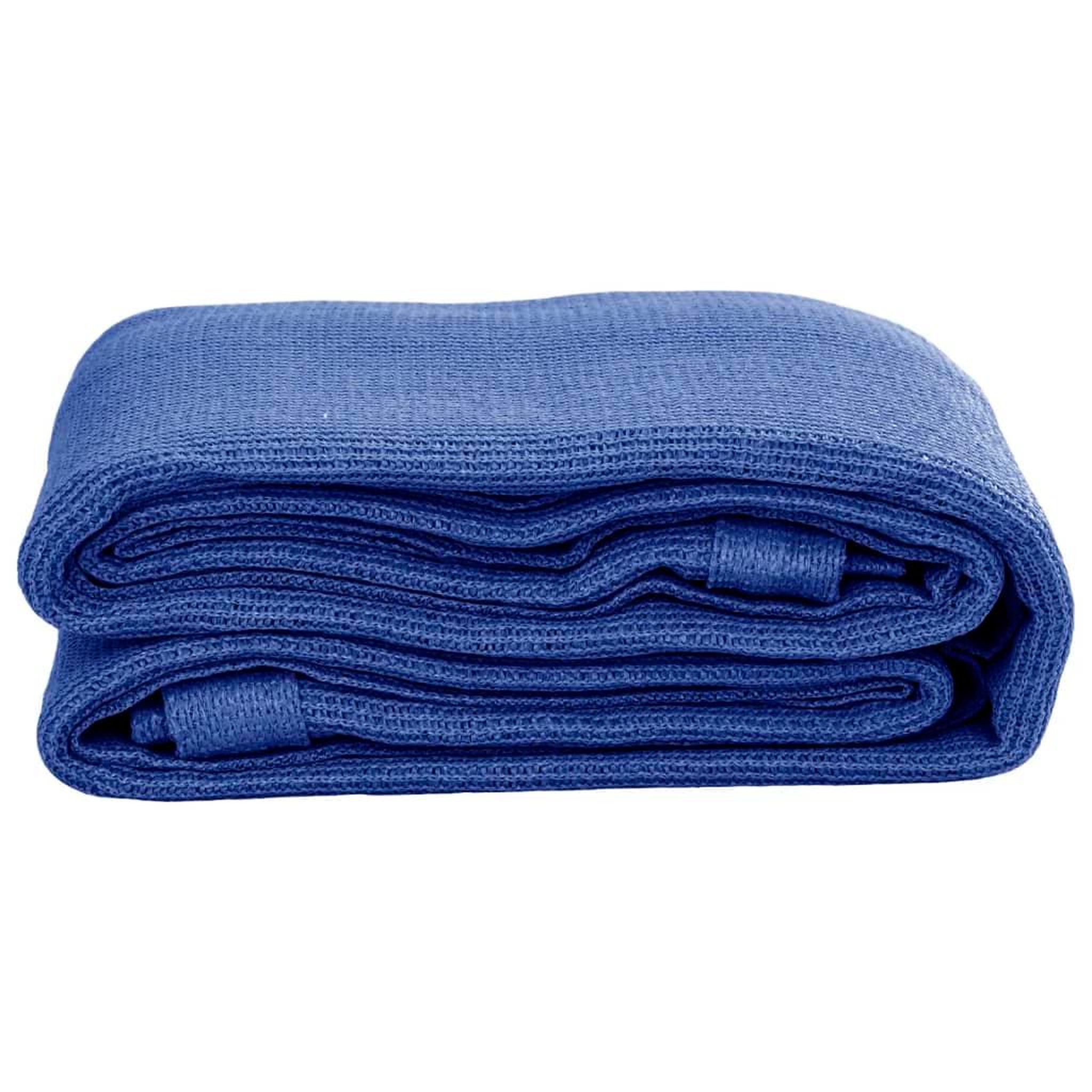 Voir la diapositive 2 : VIDAXL Tapis de tente 300x600 cm Bleu PEHD