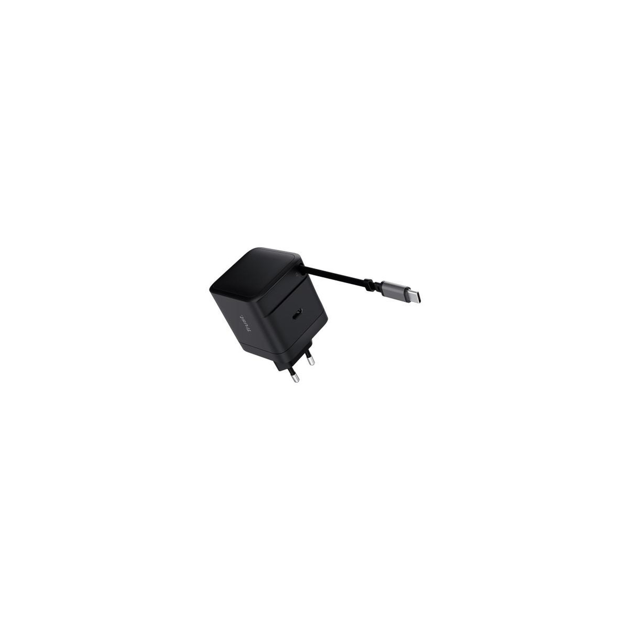 Voir la diapositive 3 : Trust Trust Maxo Chargeur PD USB-C rétractable de 65 W