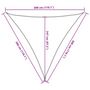 Voir la diapositive 6 : VIDAXL Voile d'ombrage 160 g/m^2 Blanc 3x3x3 m PEHD