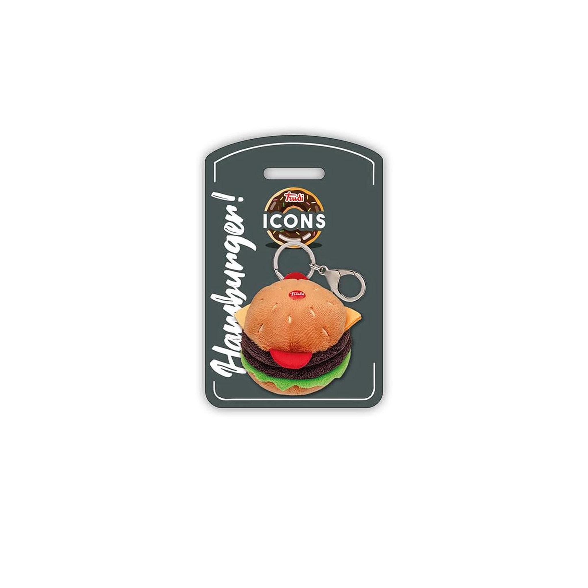 Trudi porte cles peluche Icons le hamburger