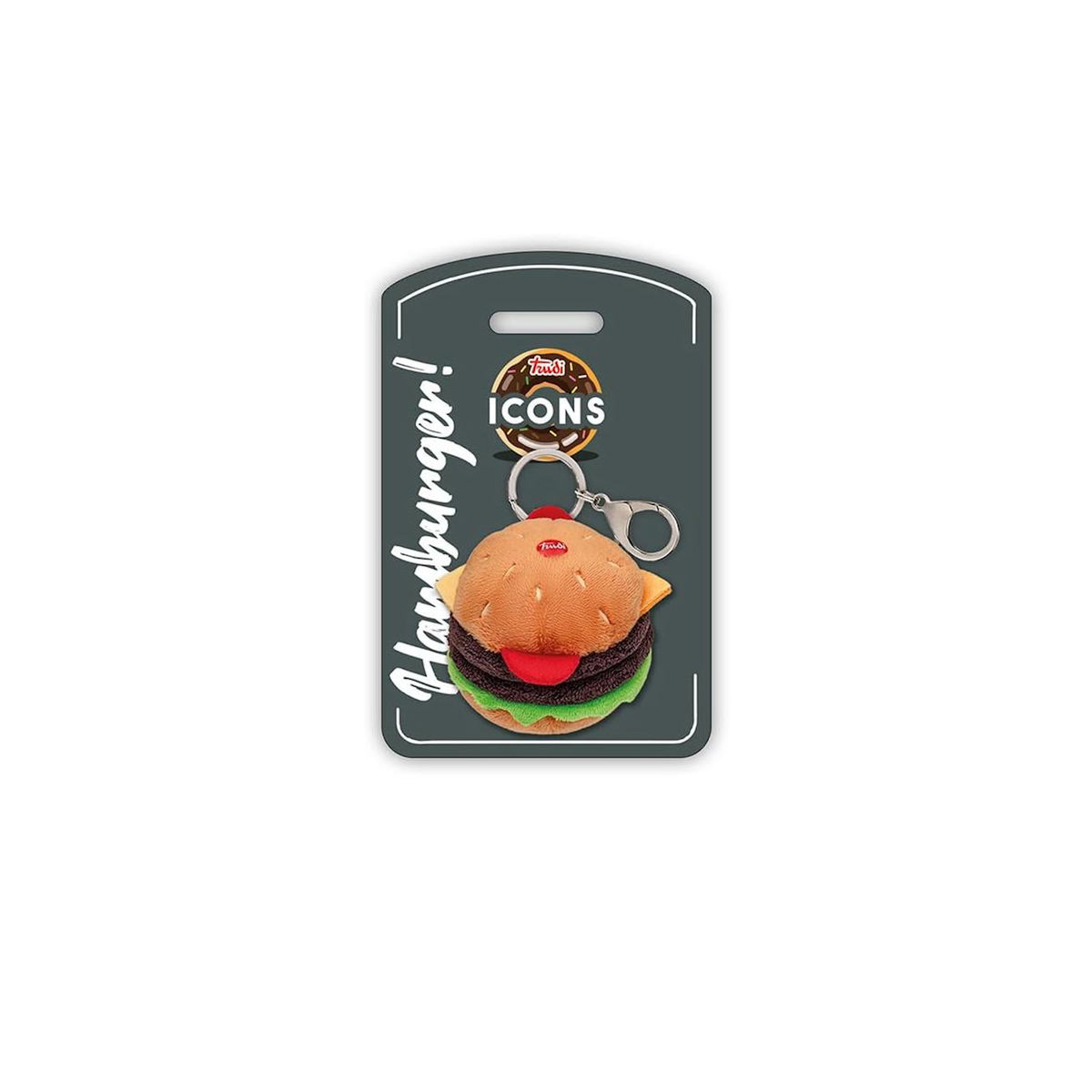 Trudi porte cles peluche Icons le hamburger