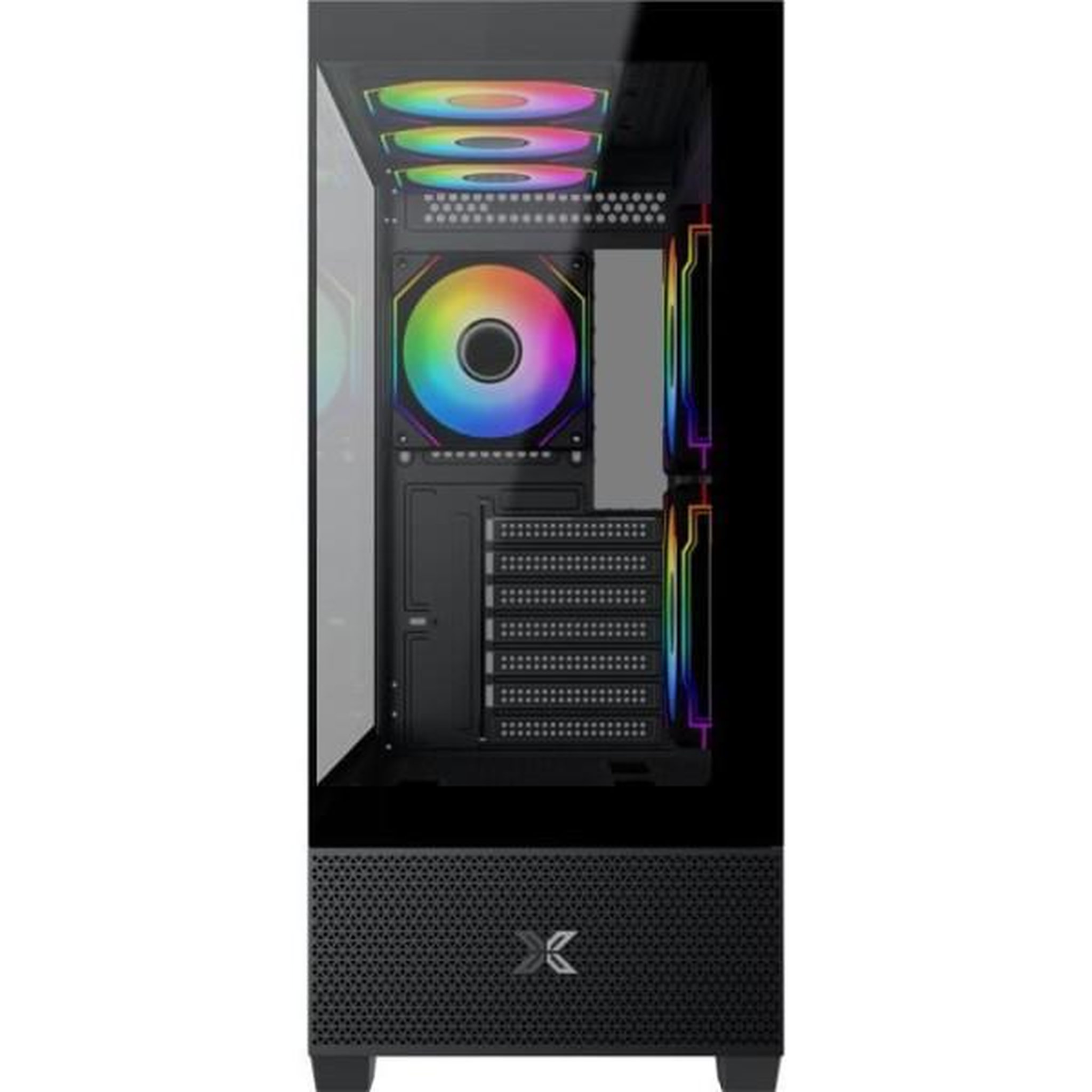 Voir la diapositive 2 : Xigmatek Boîtier PC - XIGMATEK - Alphard - Moyen tour - E-ATX - Verre trempé - ARGB - Noir