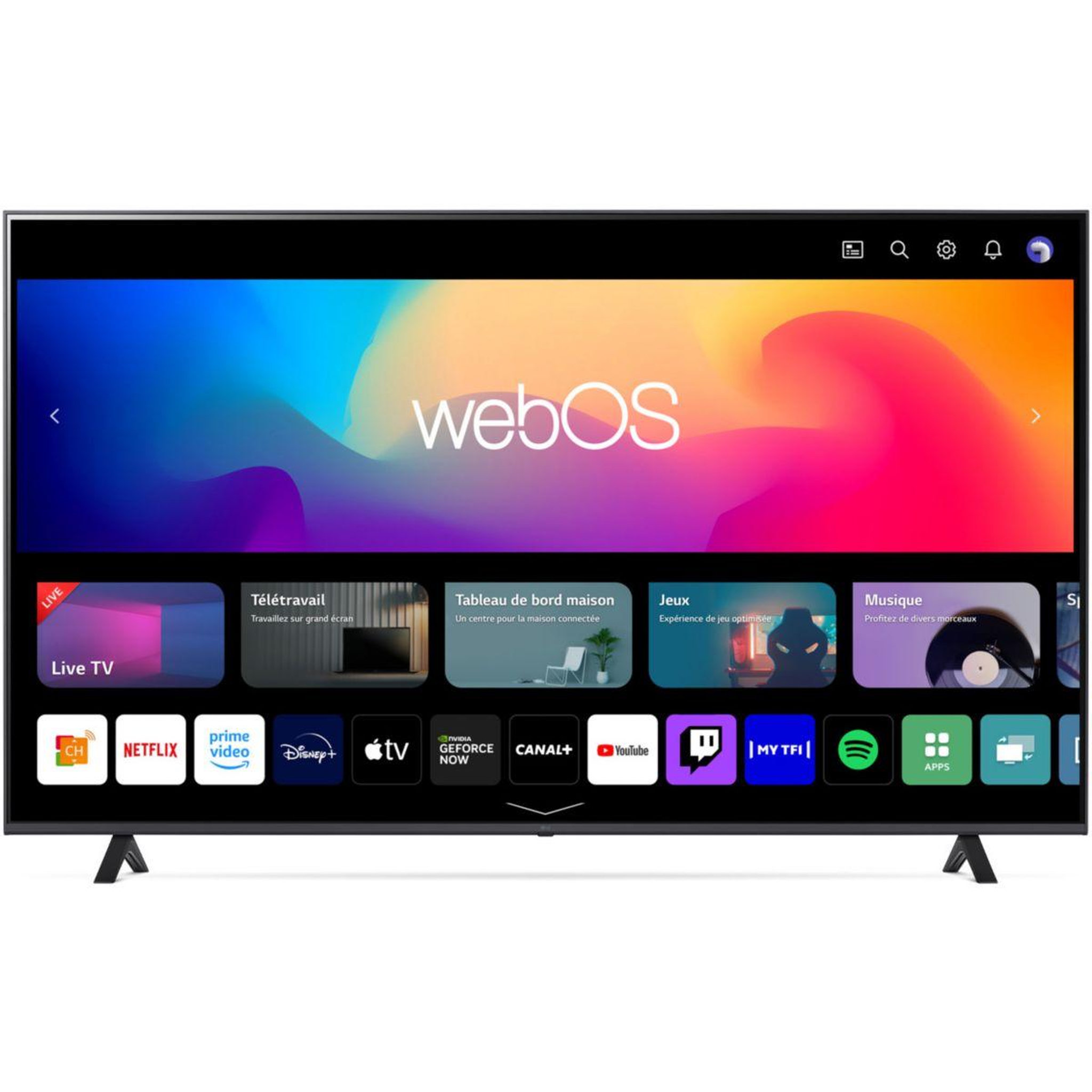 Voir la diapositive 1 : LG TV LED 75UR78