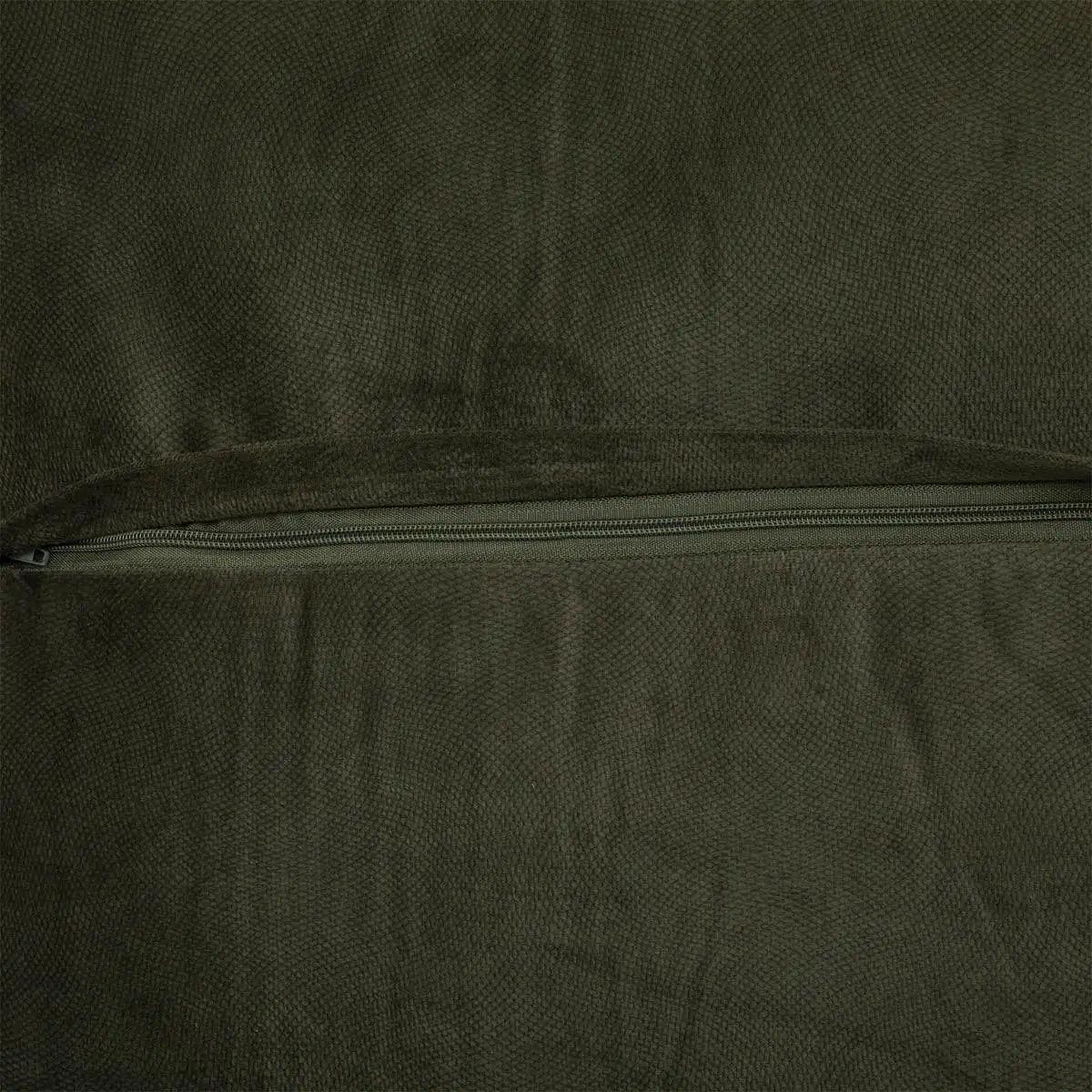 Voir la diapositive 2 : ATMOSPHERA Coussin déhoussable  lilou  55x55cm vert kaki