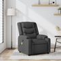Voir la diapositive 1 : VIDAXL Fauteuil de massage inclinable Gris fonce Tissu