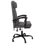 Voir la diapositive 4 : VIDAXL Fauteuil inclinable de bureau Gris Similicuir