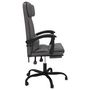 Voir la diapositive 4 : VIDAXL Fauteuil inclinable de bureau Gris Similicuir
