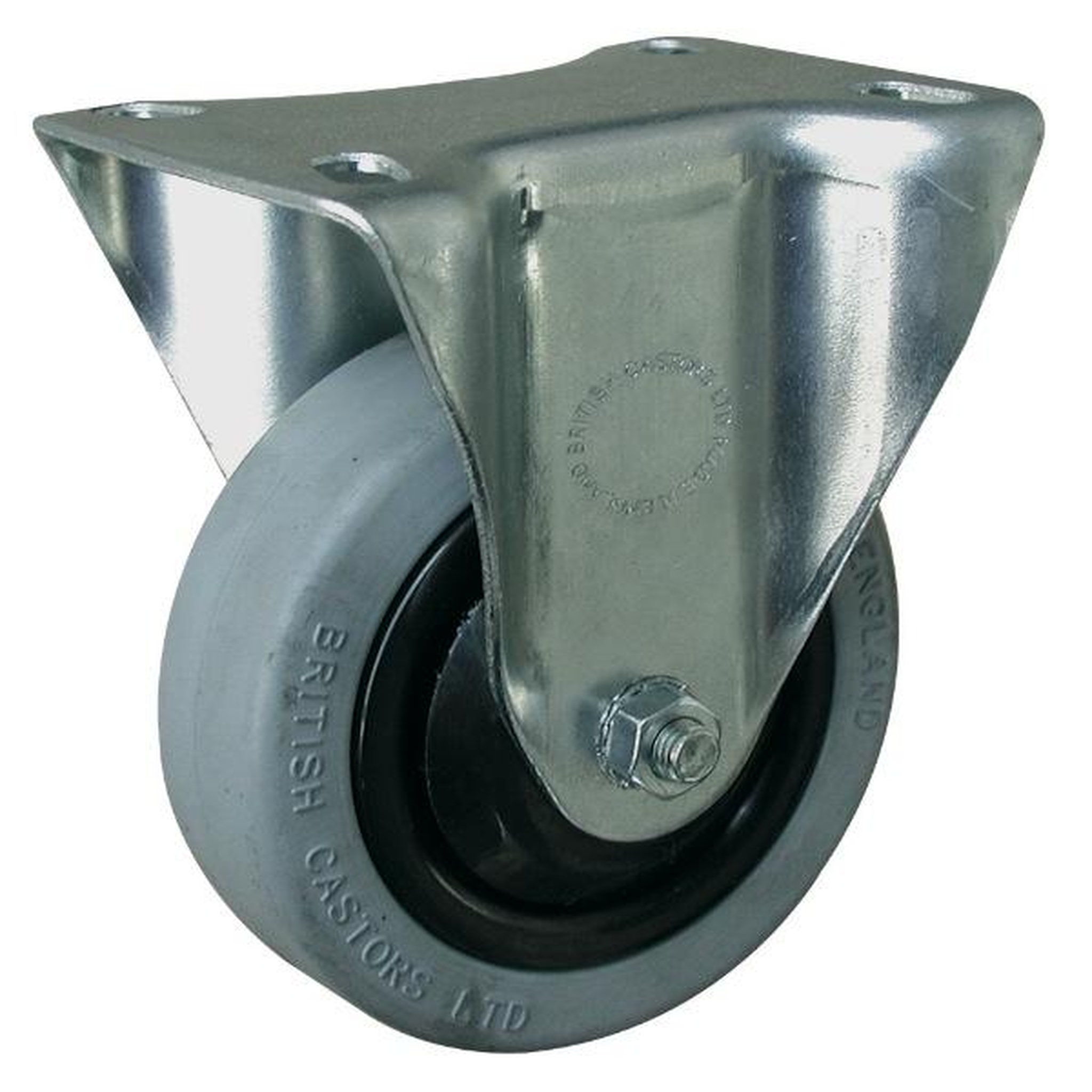 OUTIFRANCE Roulette fixe sans frein (platine 105 x 85 mm)