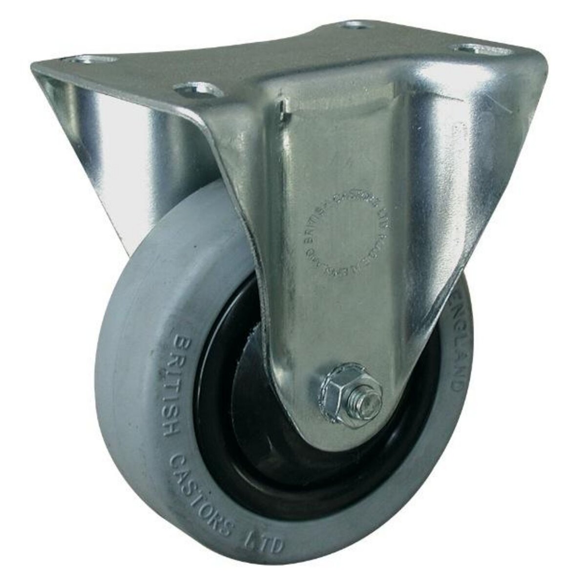 OUTIFRANCE Roulette fixe sans frein (platine 105 x 85 mm)