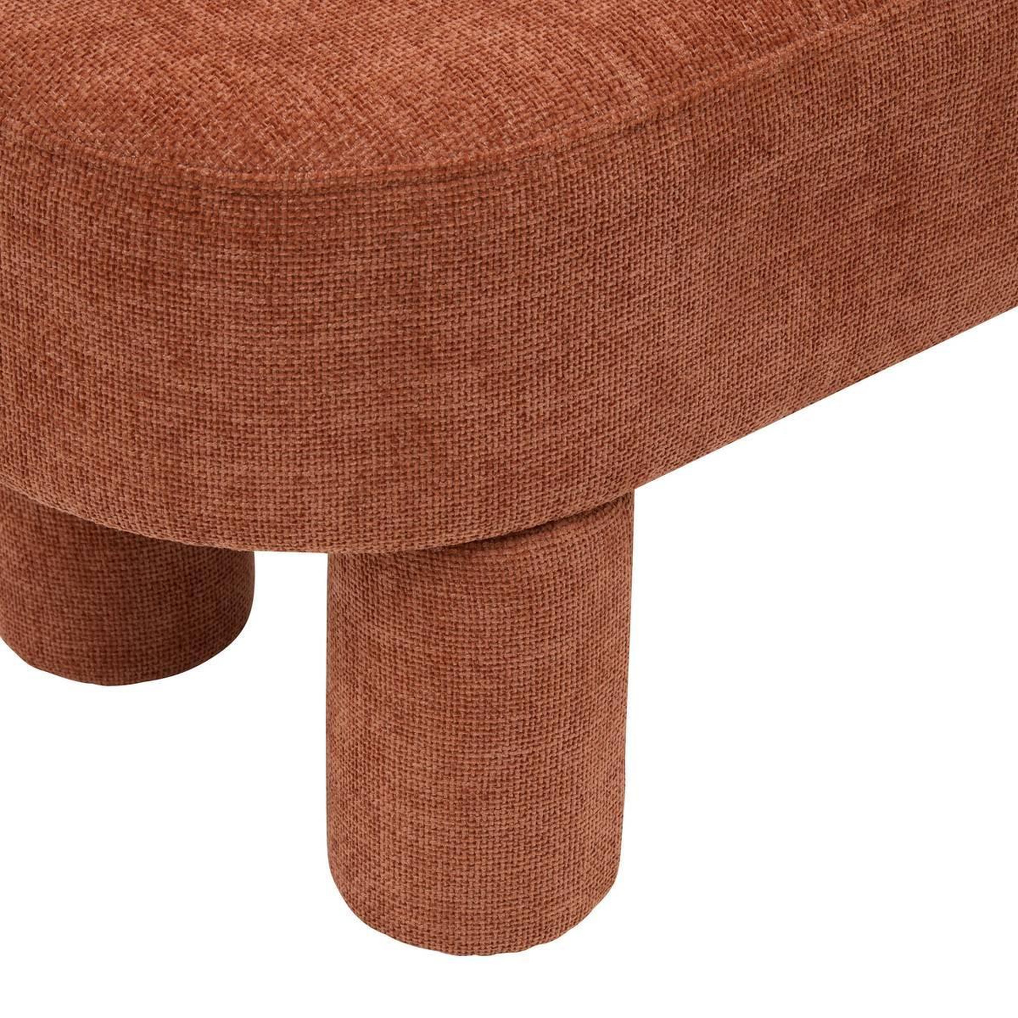 Voir la diapositive 3 : ATMOSPHERA Banc design chenille  orska  96cm orange