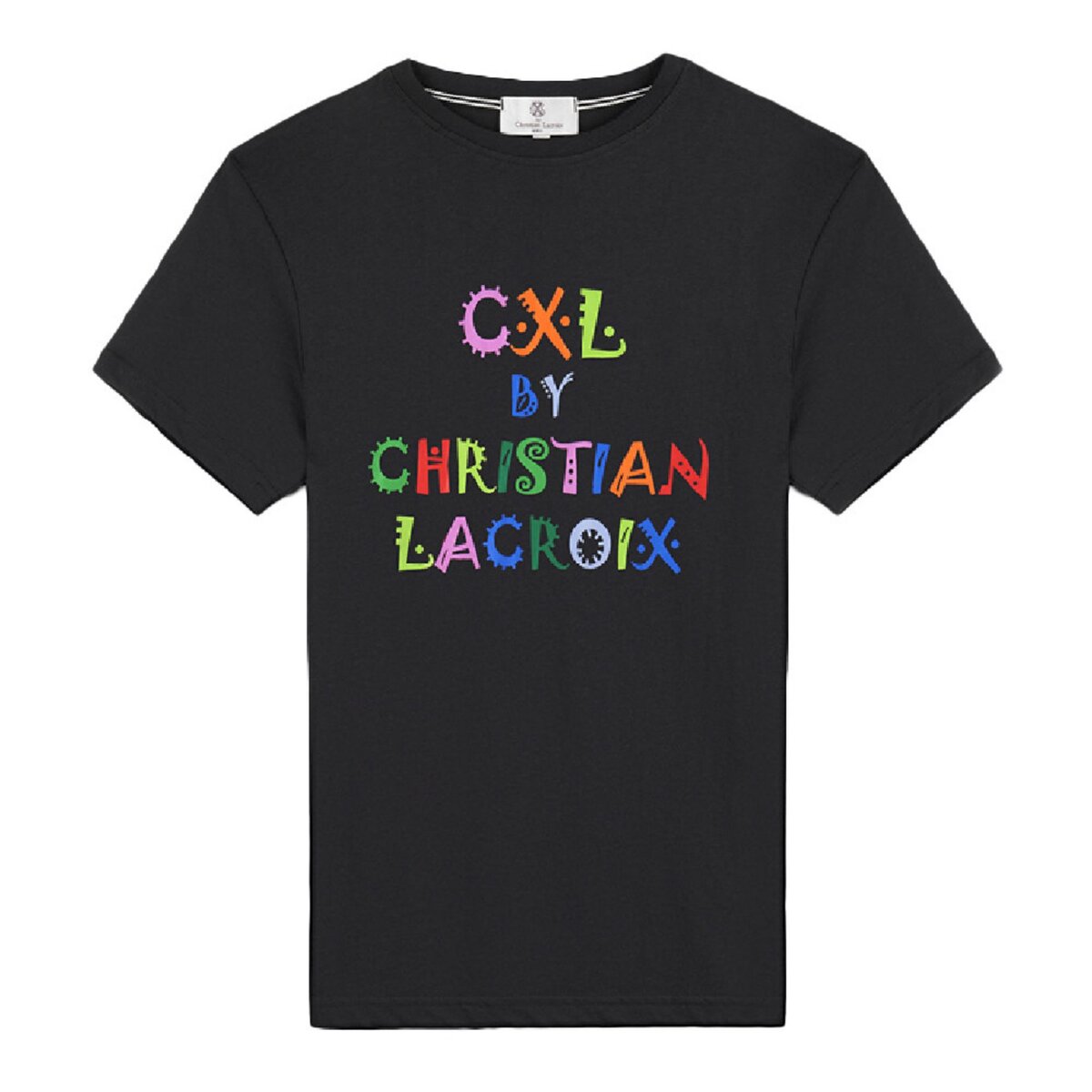  T-shirt Noir Garçon CXL by Christian Lacroix Robin