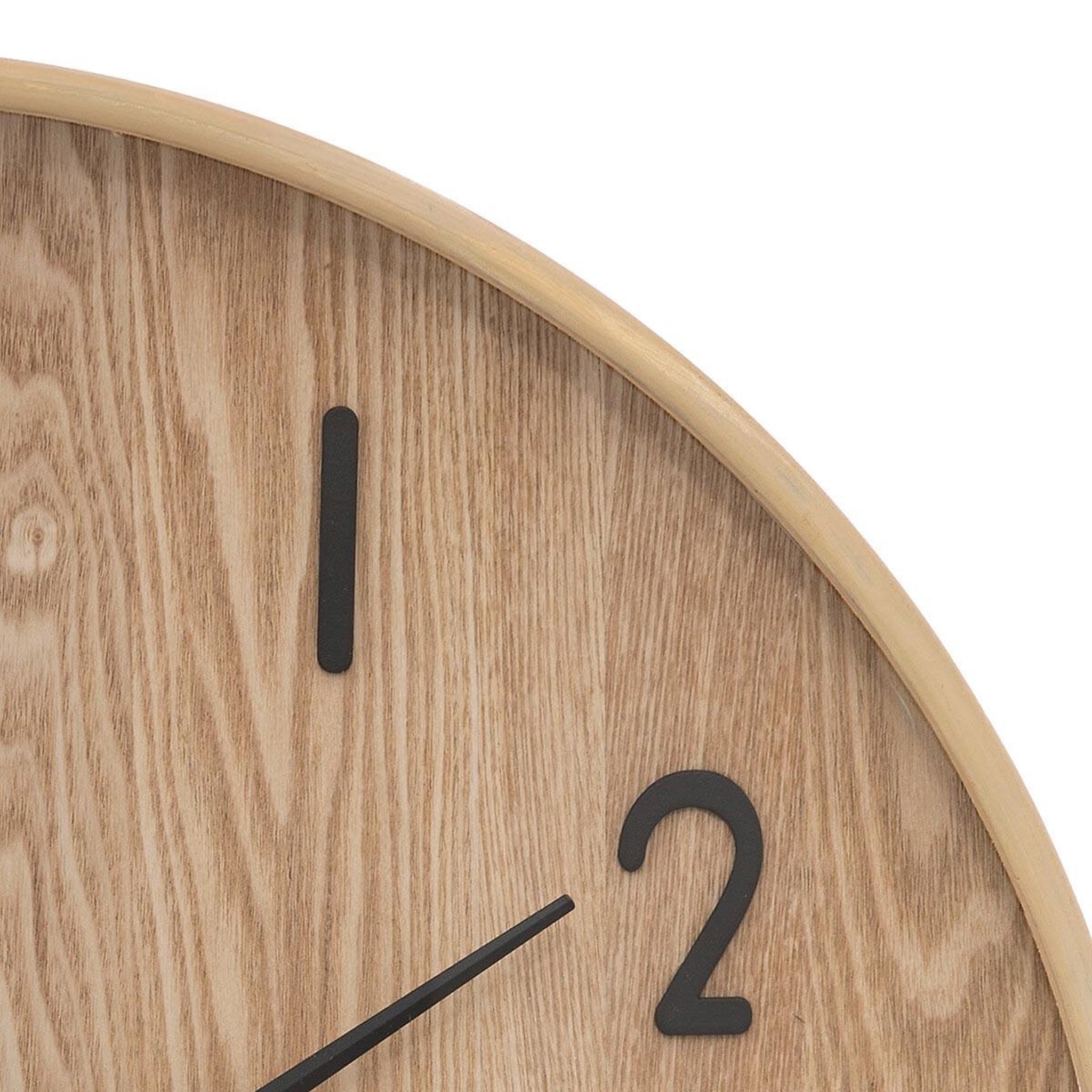 Voir la diapositive 2 : ATMOSPHERA Horloge murale design  ivana  55cm naturel