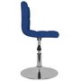 Voir la diapositive 3 : VIDAXL Chaises pivotantes a manger lot de 6 bleu tissu