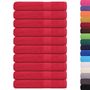 Voir la diapositive 2 : VIDAXL Serviettes 10 pcs rouge 100x200 cm 360 g m² 100% coton