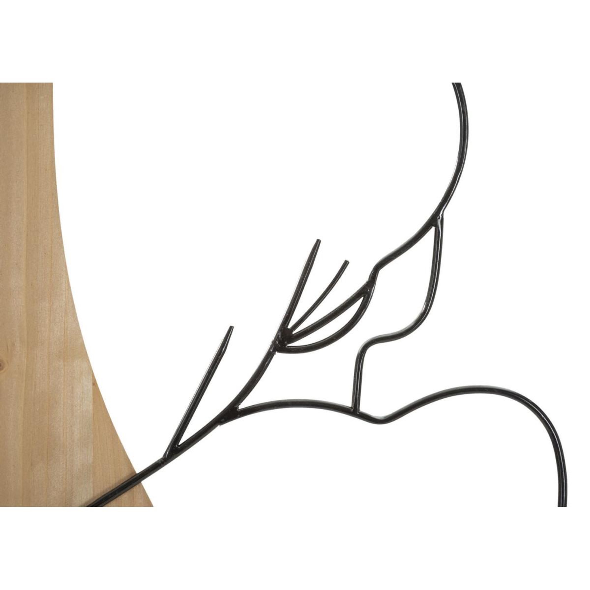 Voir la diapositive 3 : Paris Prix Décoration murale encadrée  beauty  90cm noir & naturel