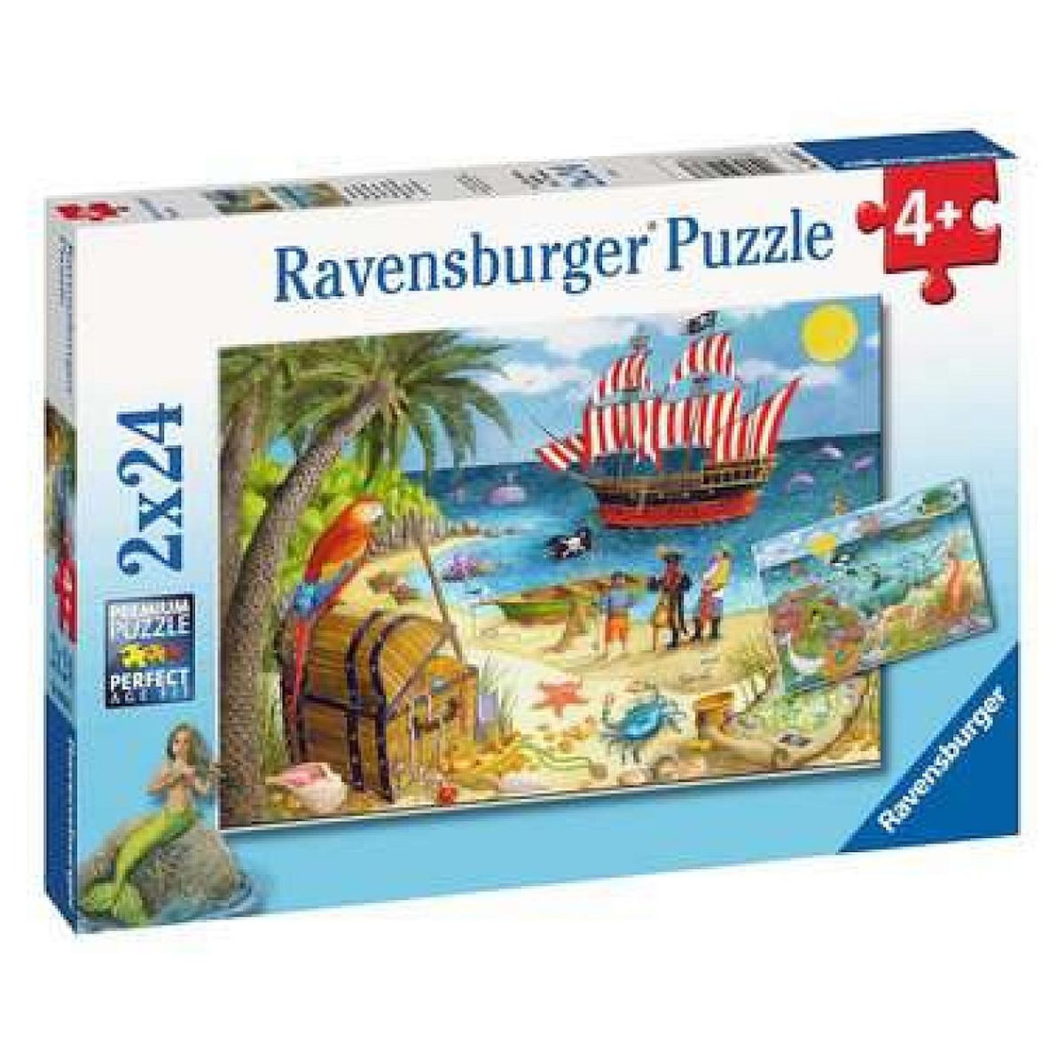 RAVENSBURGER Puzzle 2x24 pcs Pirates et sirenes