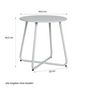 Voir la diapositive 4 : HomeStyle4U Ensemble salon de jardin Table et 2 chaises gris
