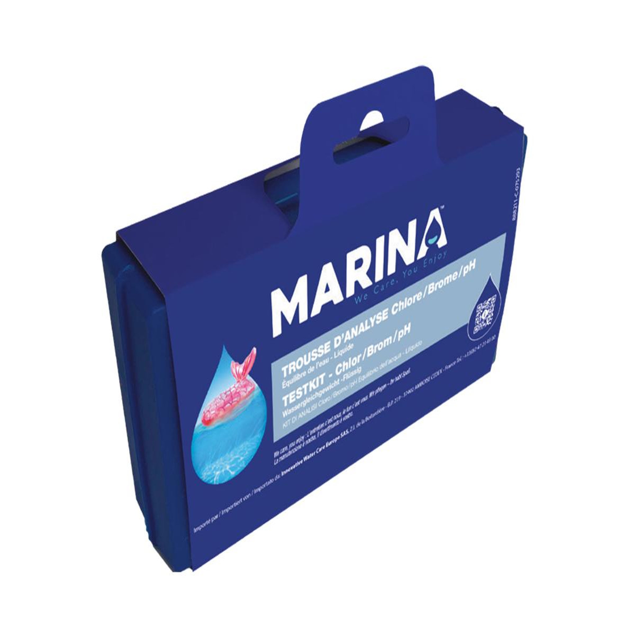 MARINA Trousse d'analyse eau piscine Chlore/Brome/pH - Marina