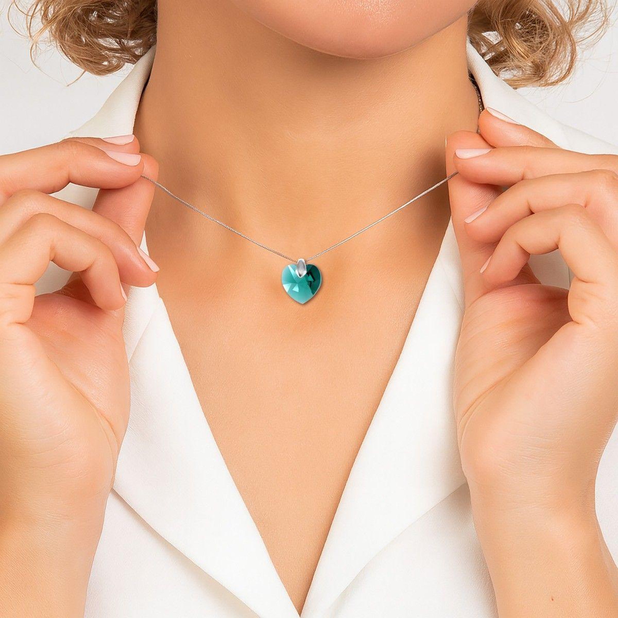Voir la diapositive 2 : SC CRYSTAL Collier coeur par SC Crystal®