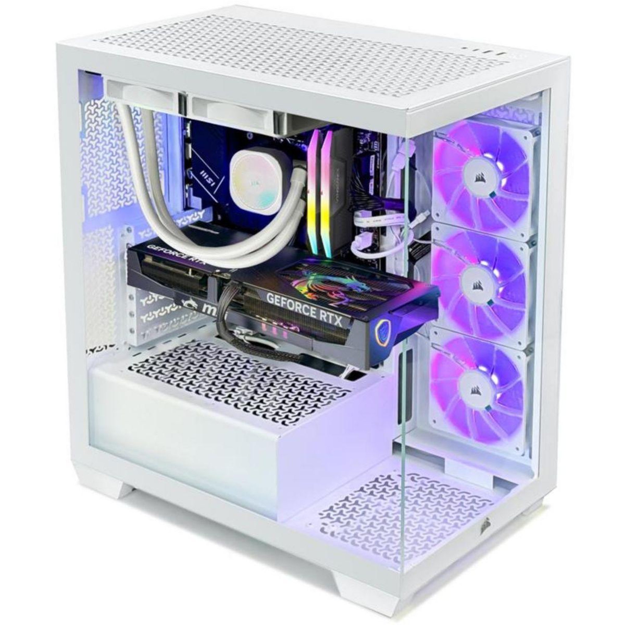 Voir la diapositive 5 : Corsair PC Gamer 3500X I9 RTX5080 WHITE