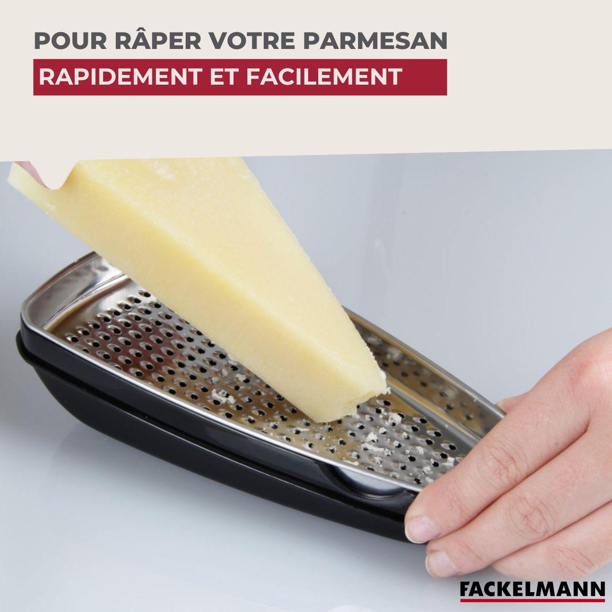Voir la diapositive 4 : Fackelmann Râpe à parmesan et sa boîte de rangement 19 cm Fackelmann Handmade Tradition