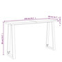 Voir la diapositive 6 : VIDAXL Table console a live edge 140x40x80 cm bois d'acacia solide