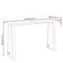 Voir la diapositive 6 : VIDAXL Table console a live edge 140x40x80 cm bois d'acacia solide