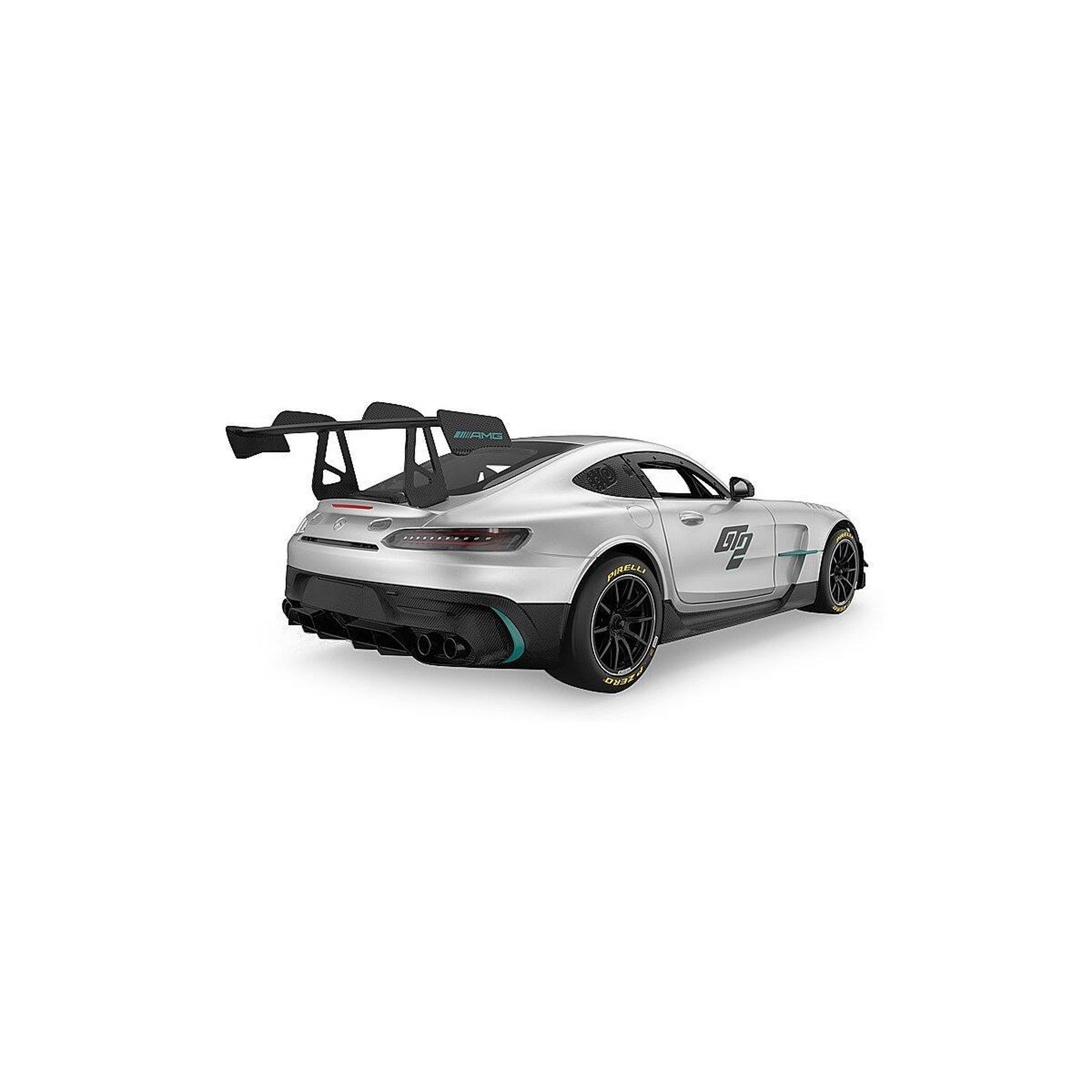 Voir la diapositive 2 : Jamara Mercedes-AMG GT2 1:14 argent portes manuelles