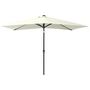 Voir la diapositive 3 : VIDAXL Parasol de jardin avec LED et mat en acier sable 2x3 m