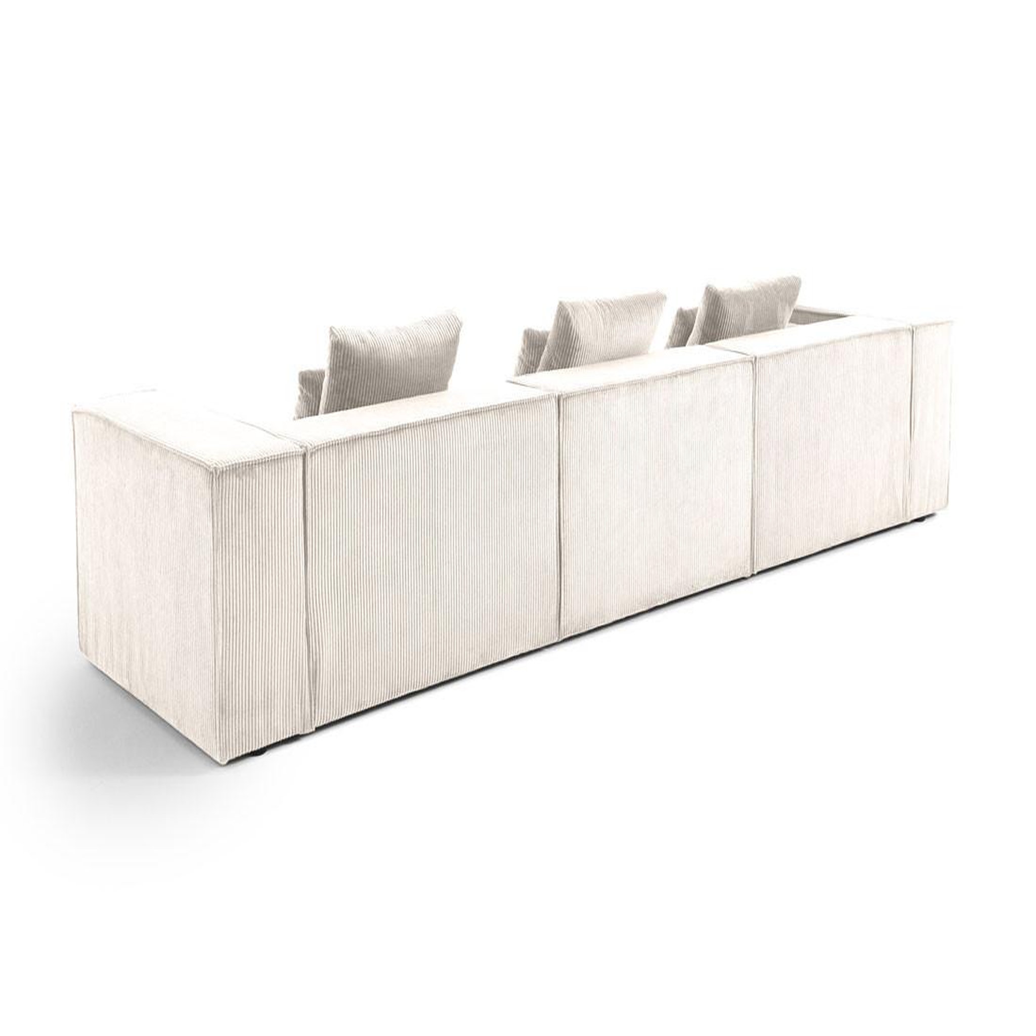 Voir la diapositive 4 : BEST MOBILIER Colombine - canapé modulable droit - 3 places - en velours côtelé