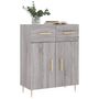 Voir la diapositive 3 : VIDAXL Buffet sonoma gris 69,5x34x90 cm bois d'ingenierie