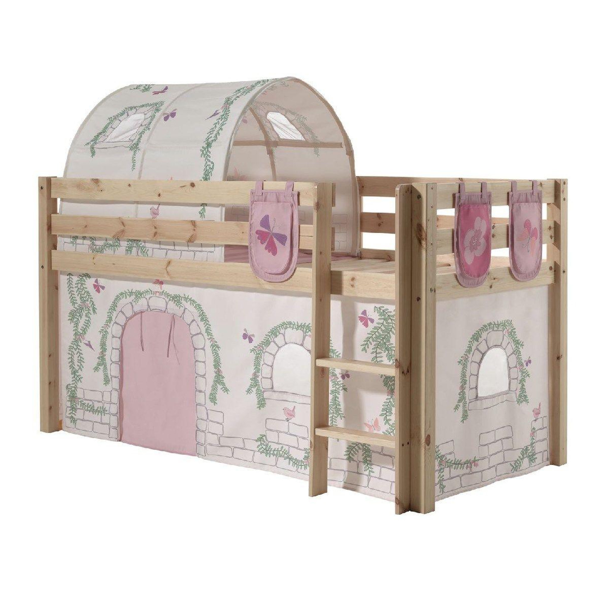 Paris Prix Pack - lit enfant, tente, tunnel & 3 pochettes  pino birdy  naturel
