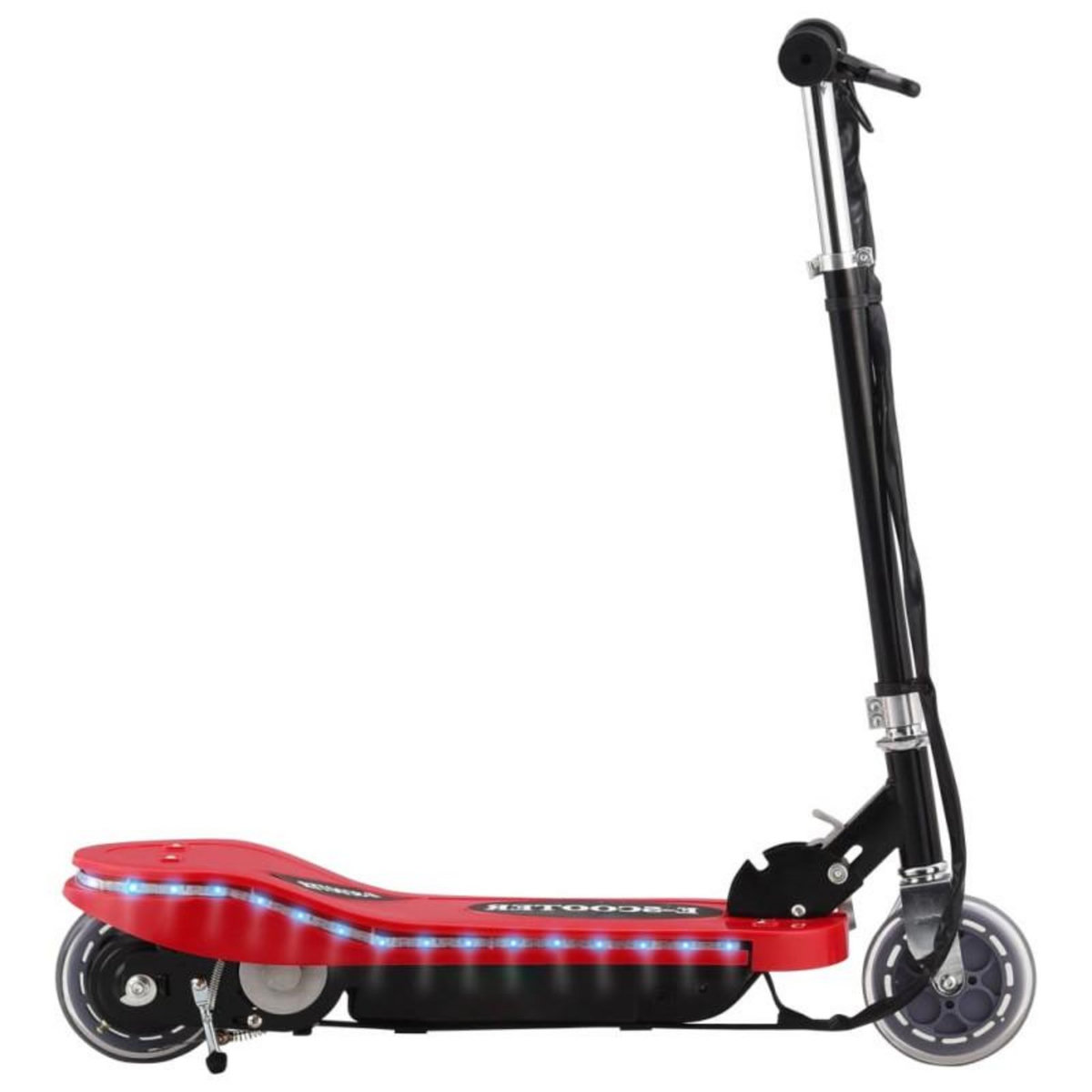 VIDAXL Trottinette électrique avec LED 120 W Rouge