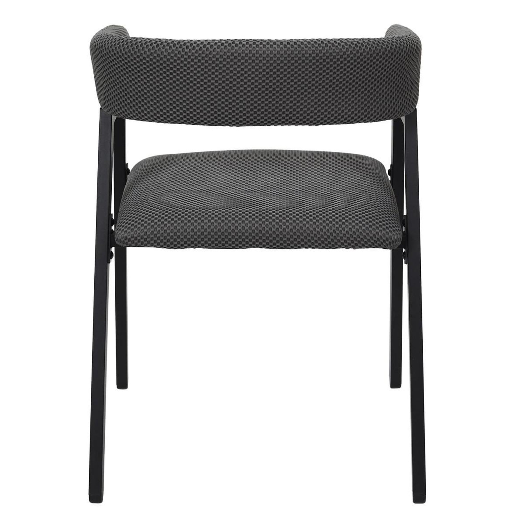 Voir la diapositive 6 : The Home Deco Factory Lot de 2 chaises design  atome  74cm gris
