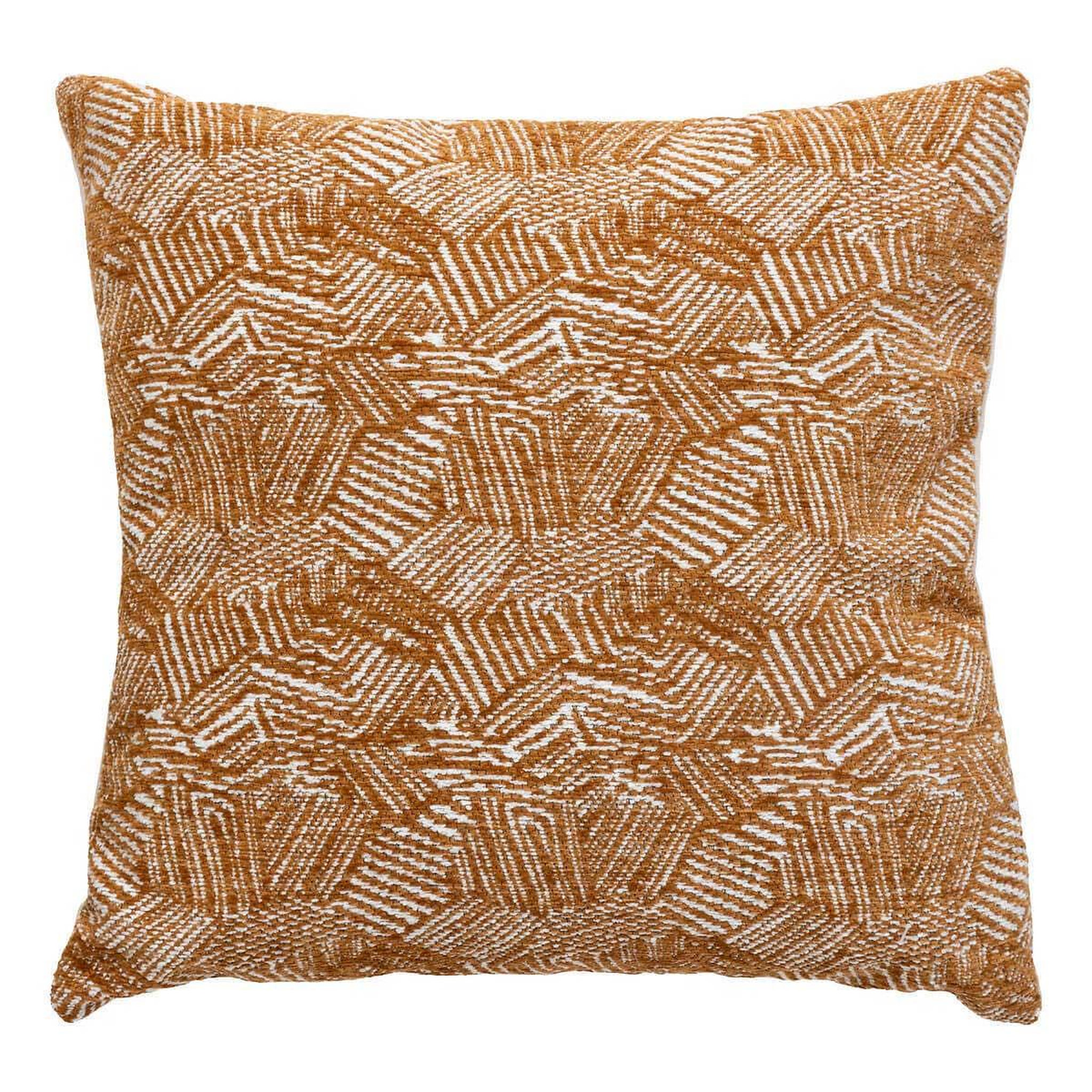 ATMOSPHERA Housse de coussin chenille  jeni  40x40cm caramel