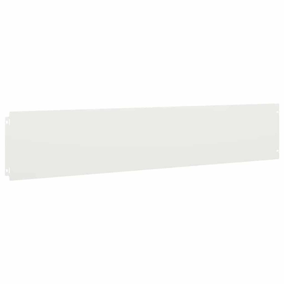 VIDAXL Bordures de pelouse 30 pcs blanc 20x103 cm acier lamine a froid
