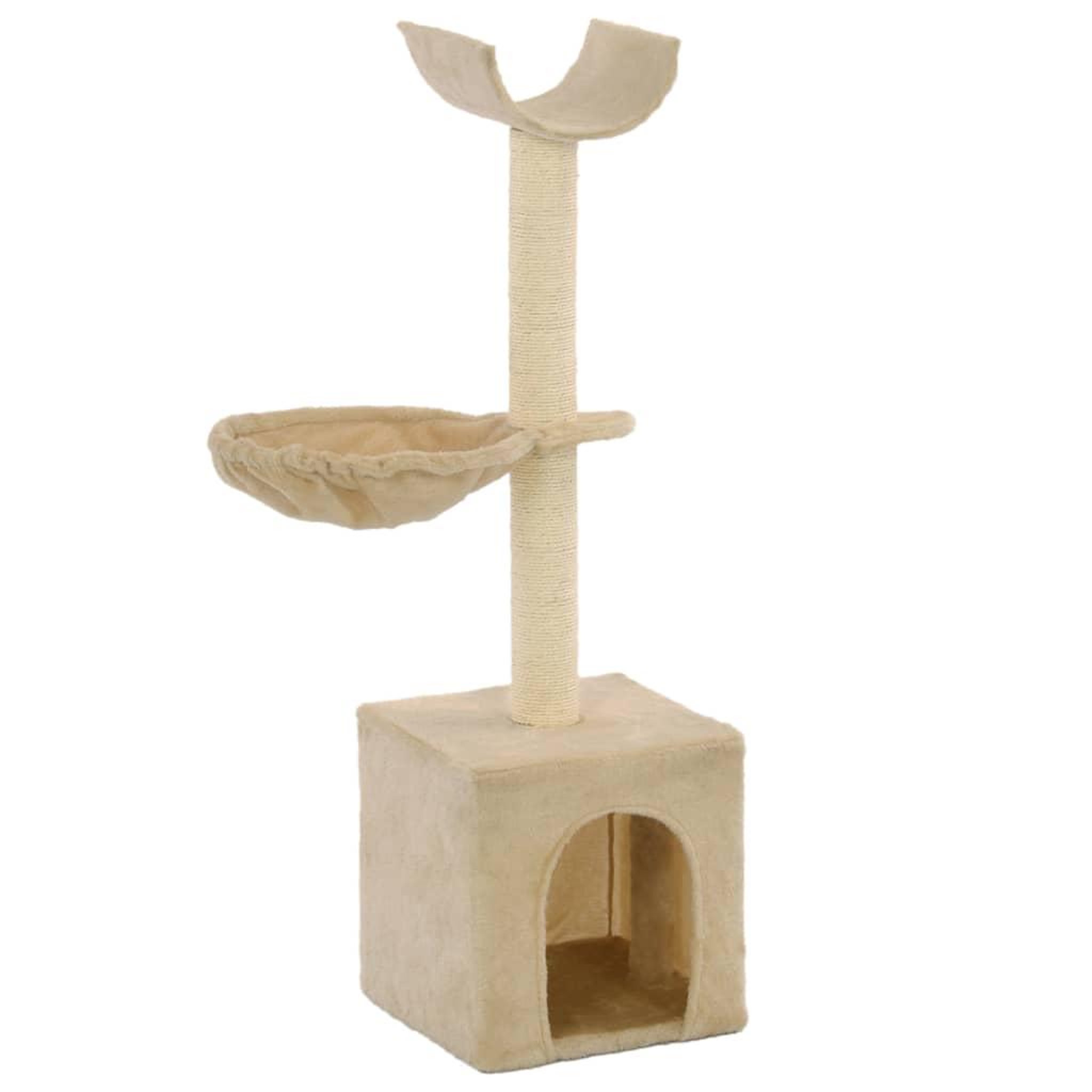 Voir la diapositive 1 : VIDAXL Arbre a chat avec griffoirs en sisal 105 cm Beige