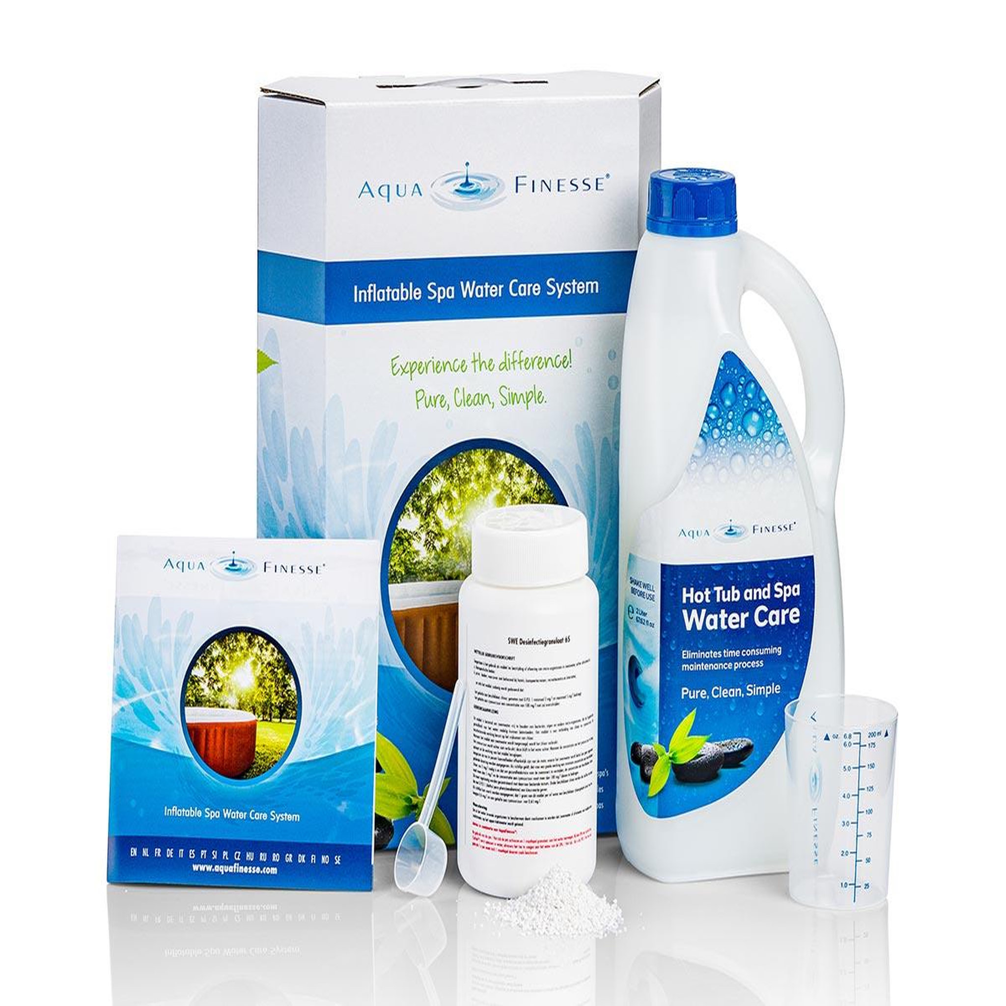 Voir la diapositive 2 : Aquafinesse Coffret de traitement tout en un pour spa - AquaFinesse