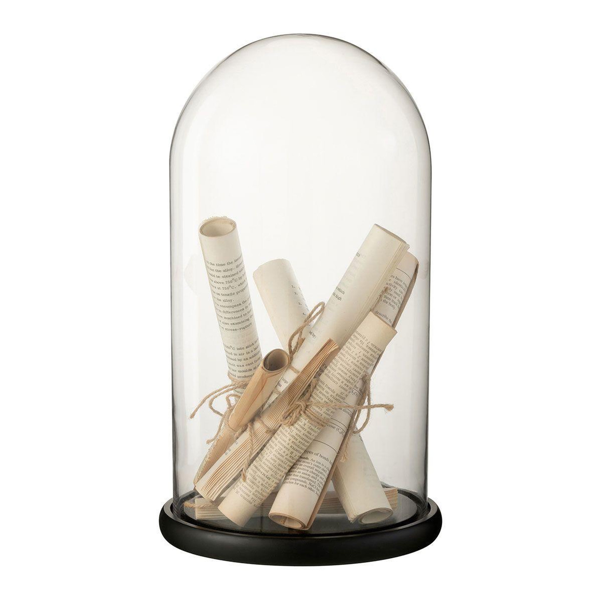 J-LINE Cloche décorative design  parchemin  44cm beige