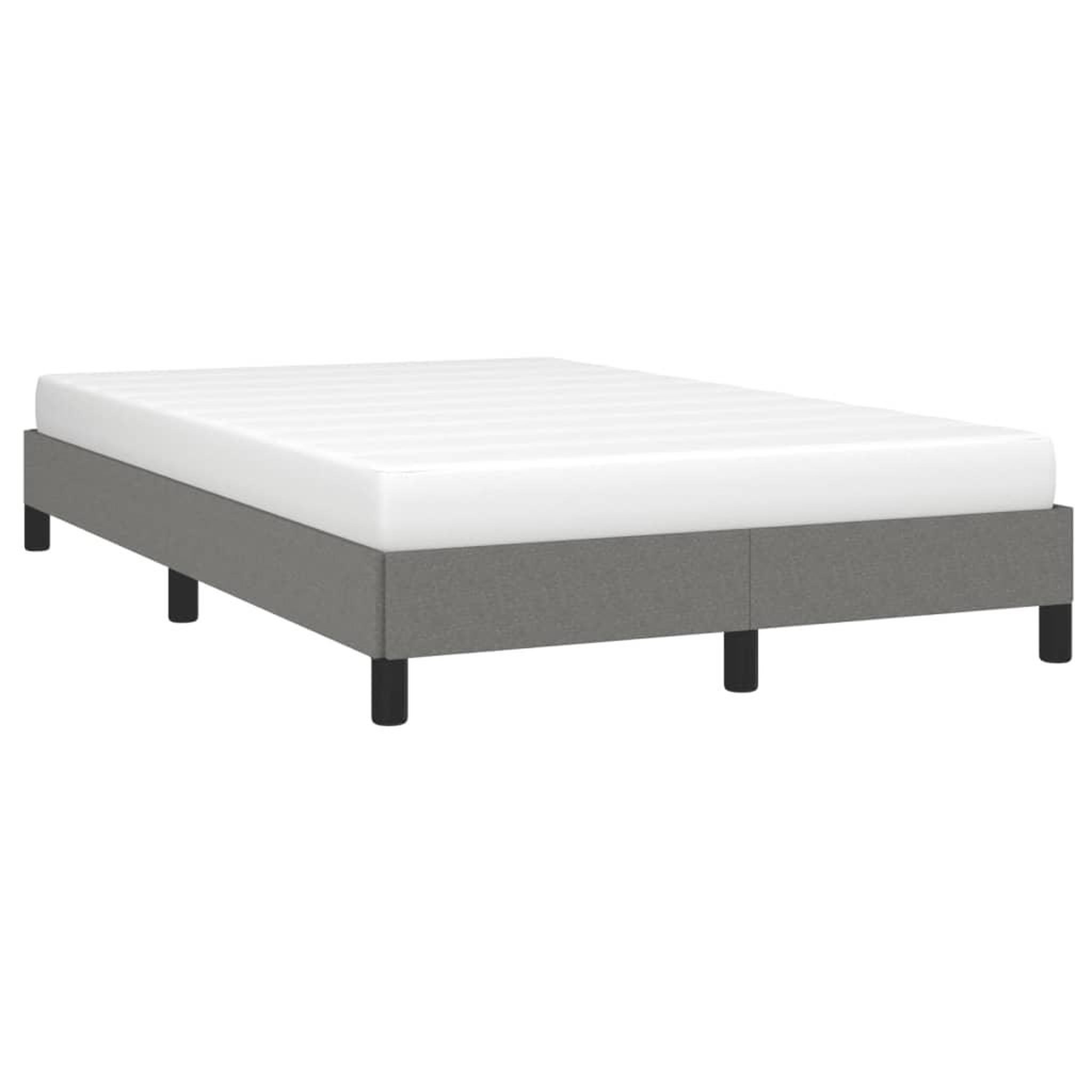 Voir la diapositive 4 : VIDAXL Cadre de lit sans matelas gris fonce 120x190 cm tissu