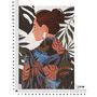 Voir la diapositive 6 : Paris Prix Toile Imprimée Déco  Lady Jungle Dos  80x120cm Multicolore