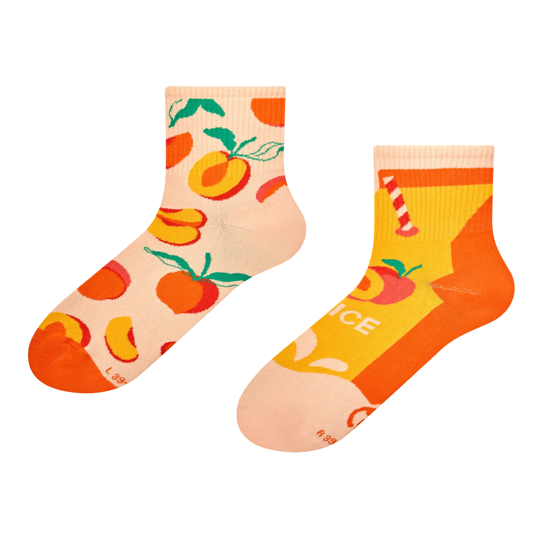 Voir la diapositive 1 : DEDOLES Chaussettes courtes jus de pêche