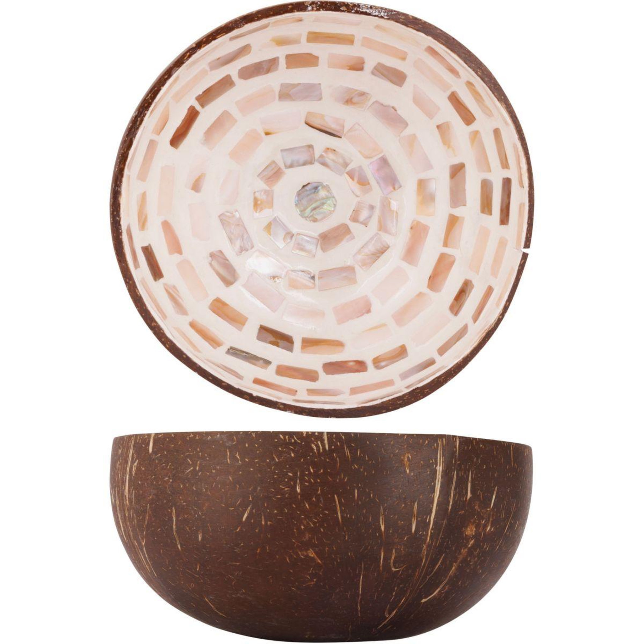 Voir la diapositive 1 : NOYA Bol coco cercle mosaique marron