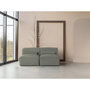 Voir la diapositive 3 : BEST MOBILIER Felix - canapé modulable 2 places en tissu texturé