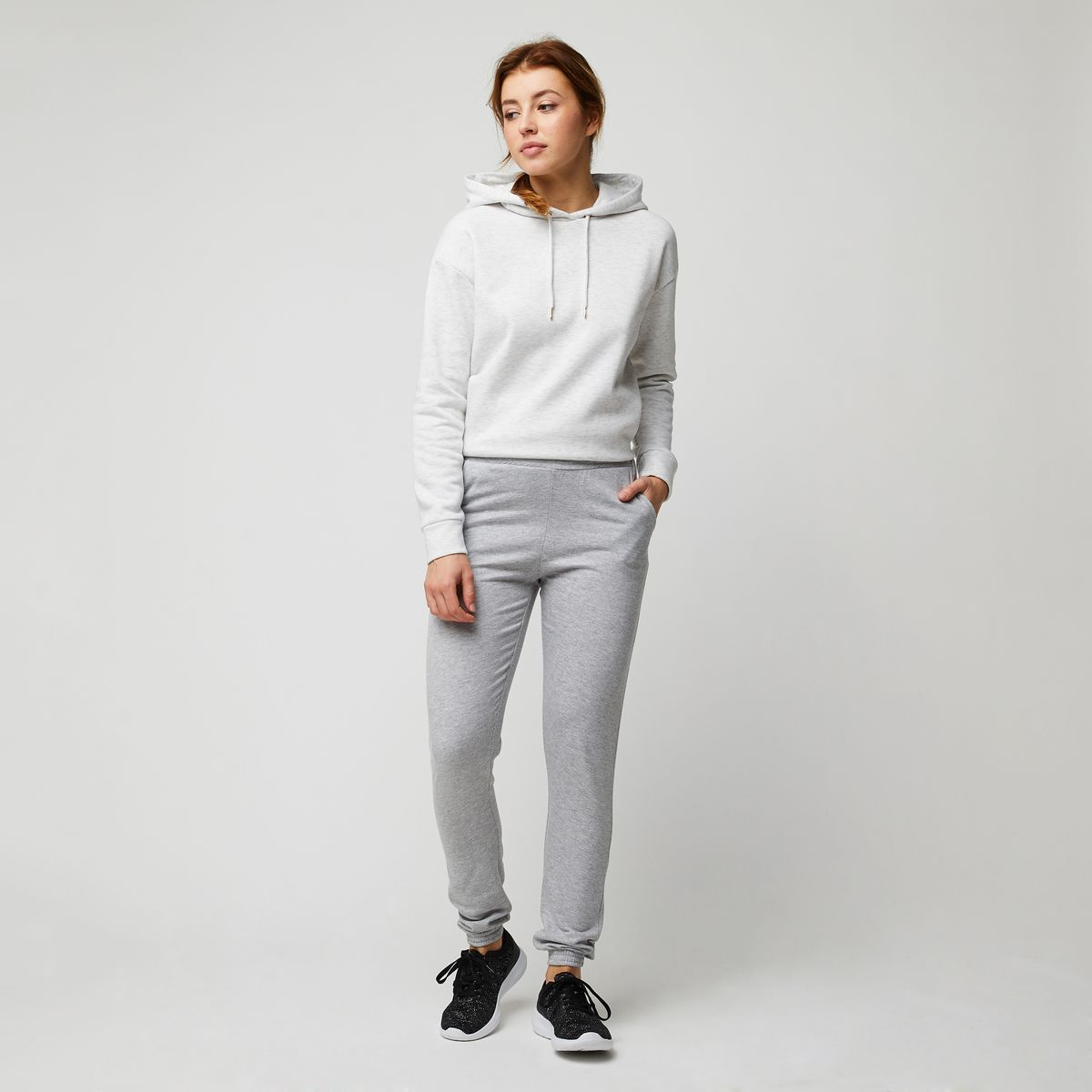 INEXTENSO Jogging élastique gris femme