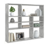 Voir la diapositive 3 : VIDAXL Etagere murale Gris beton 90x16x78 cm Bois d'ingenierie