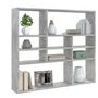 Voir la diapositive 3 : VIDAXL Etagere murale Gris beton 90x16x78 cm Bois d'ingenierie