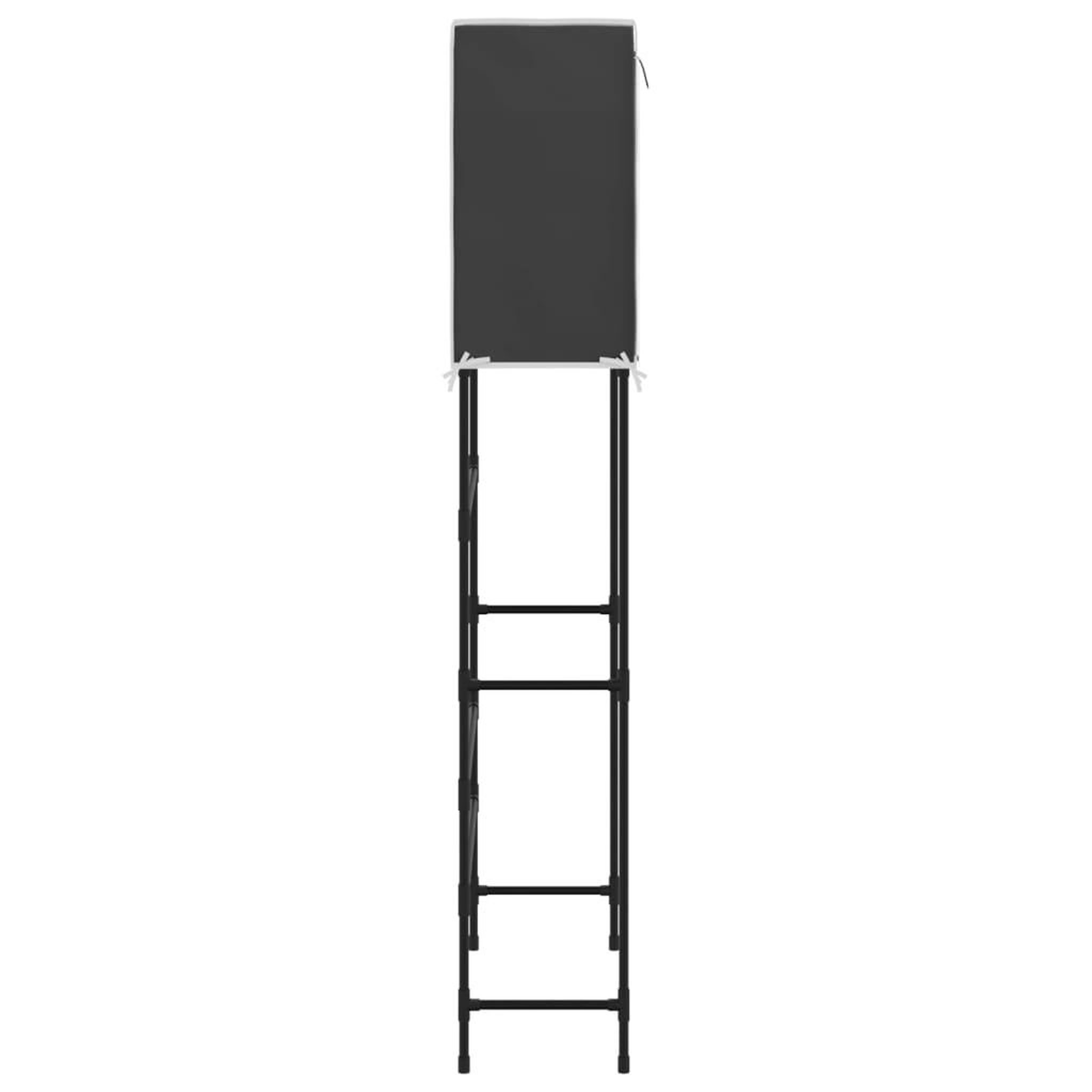 Voir la diapositive 4 : VIDAXL Support de rangement 2 niveaux sur la machine a laver Noir Fer